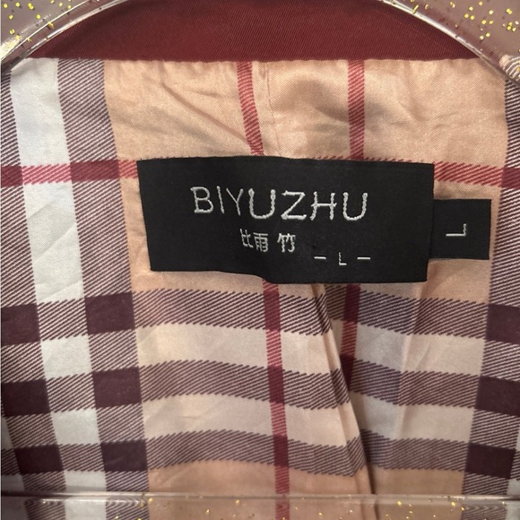 Biyuzhu short-sleeved jacket with a plaid lining size Large - Picture 2 of 5